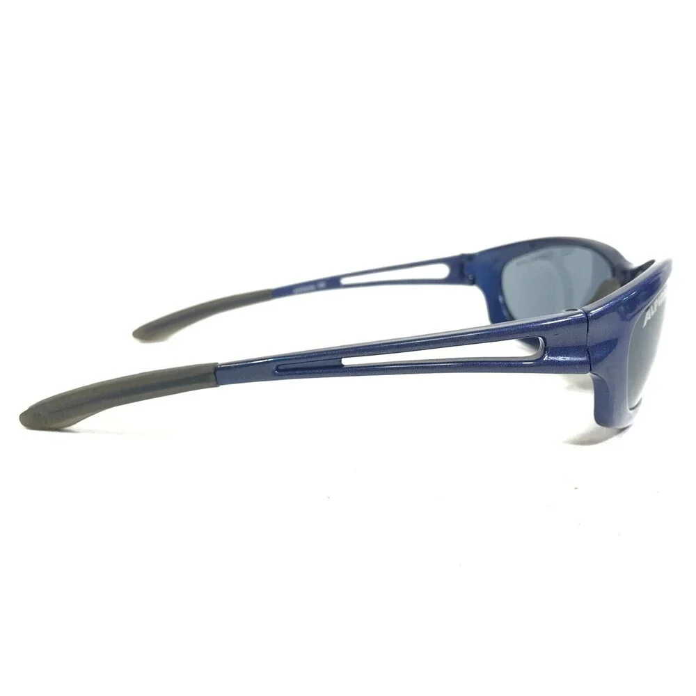 Alpina Sunglasses Airframe VIII Blue Square Wrap Frames with Blue Ceramic Lenses